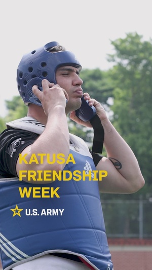 U.S. Soldiers and KATUSAs Compete in Pugil Stick Fights During KATUSA Friendship Week