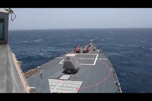 USS Rafael Peralta Transits Arabian Sea