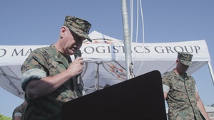 2nd Marine Logistics Group Change of Command Ceremony