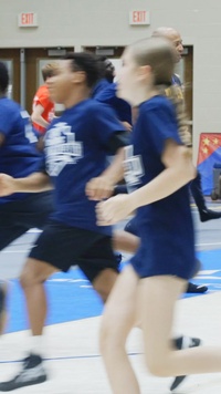 Marine Corps Sports Leadership Academy wrestling clinic (reel)