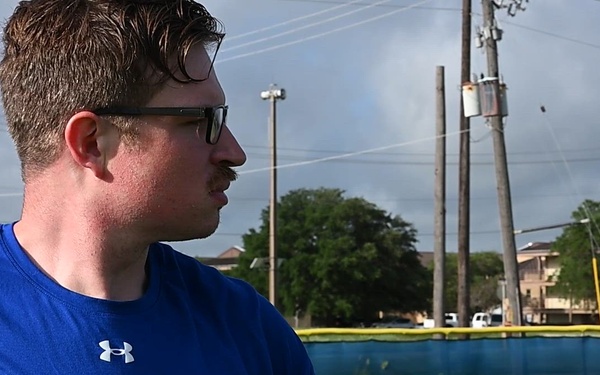 Air Force Wounded Warriors train in preparation for Warrior Games: day 3 (b roll)