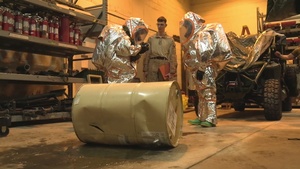 U.S. Marines, Airmen rehearse chemical response operations during Toxic Wave 26