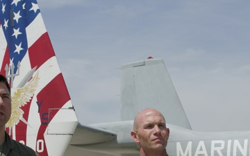 VMM-162 senior leaders discuss the squadron's 75th anniversary