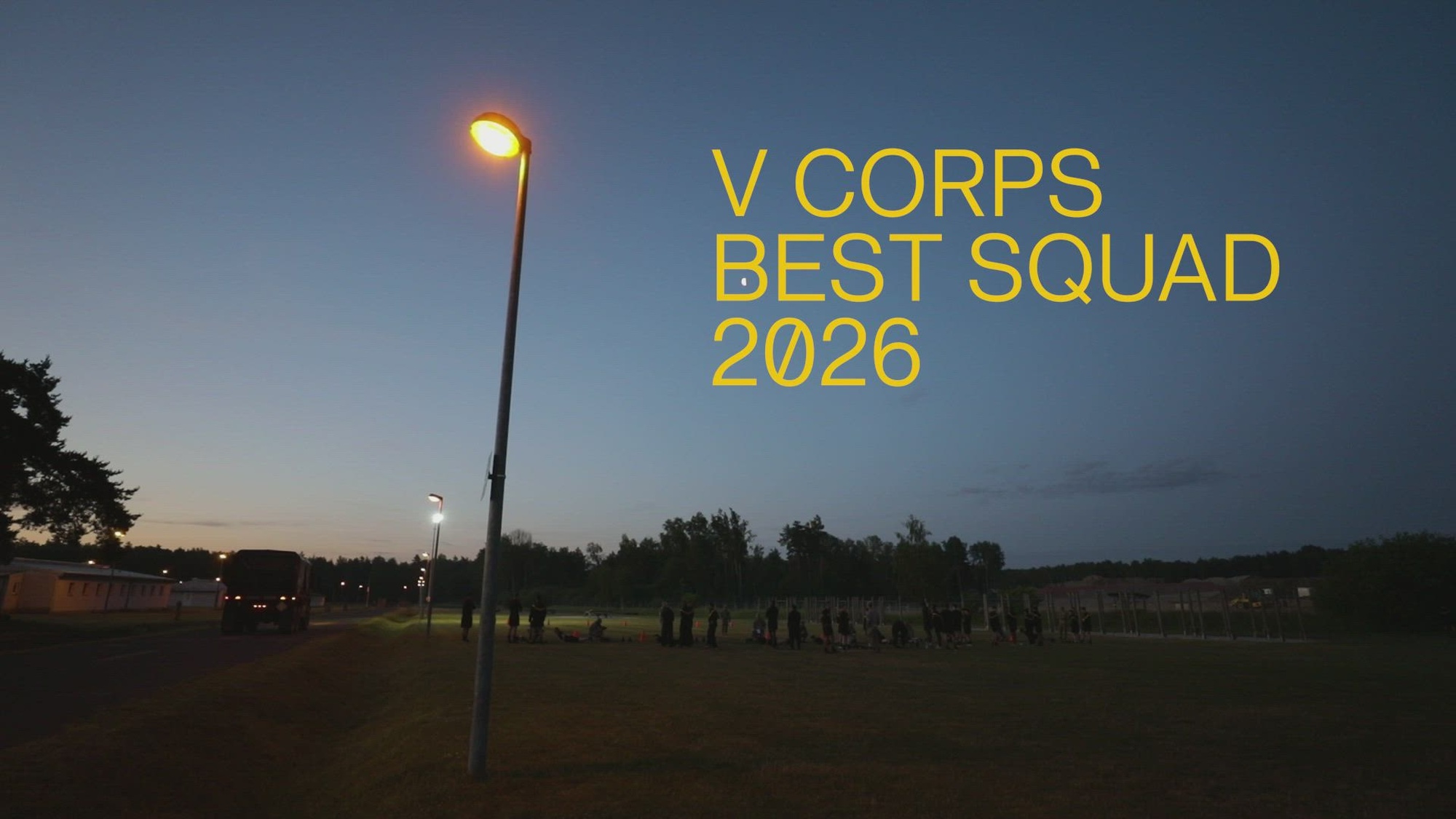 U.S. Soldiers assigned to V Corps compete in V Corps’ Best Squad Competition at Grafenwöhr, Germany, June 8-11, 2026. Teams representing units from across V Corps will test their tactical proficiency, communication, and overall cohesion as they compete for the title of Best Squad. Winners of this competition will advance to compete at the U.S. Army Europe and Africa Best Squad Competition.
(U.S. Army Reserve video by Sgt. Addison Shinn, Staff Sgt. Vontrae Hampton, Sgt. Derek Combs, Sgt. Joseph Honce, Sgt. Steven Moseley)