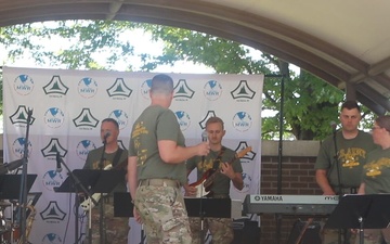 U.S. Army Reserve's 204th Army Band performs during Fort McCoy's observance of Army's 251st Birthday, Part 1