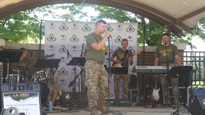 U.S. Army Reserve's 204th Army Band performs during Fort McCoy's observance of Army's 251st Birthday, Part 1