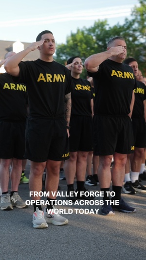 Soldiers honor Army's 251st birthday with run at Joint Base Myer-Henderson Hall