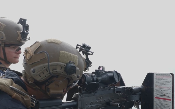 B-Roll: 11th MEU Marines, Sailors Conduct Defense of the Amphibious Task Force Live-Fire Exercise Aboard USS Portland