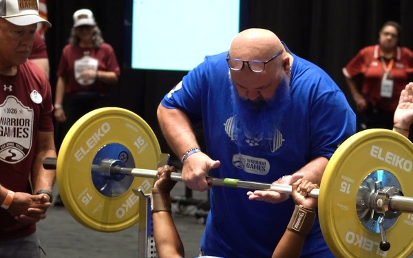 Powerlifting | B-Roll | Warrior Games 2026 | Team Air Force | 2 of 2