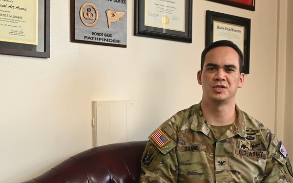 Col. Doane's Command Message