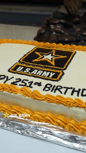 III Armored Corps Cuts Cake for Army's 251st Birthday