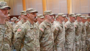 B-roll: 41st Infantry Brigade Combat Team demobilization ceremony following Horn of Africa deployment