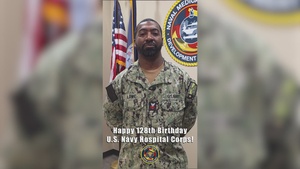 NMFDC Corpsmen celebrate the 128th Hospital Corpsman Birthday - HM1 Bryan Lowe