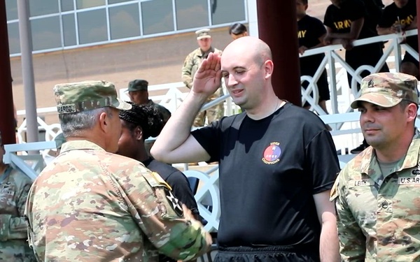 Warrior Week Closing Ceremony broll