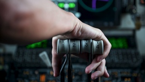 KC-135 refuels F-16s in support USCENTCOM