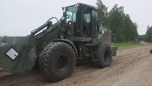U.S. Marines repair roads during BALTOPS26
