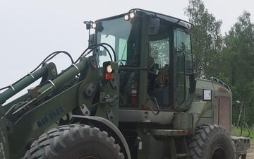 U.S. Marines repair roads during BALTOPS26