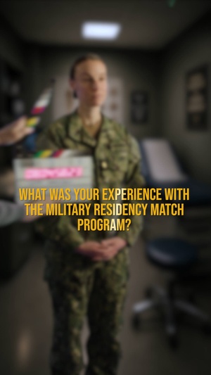 What was your experience with the military residency match program?