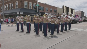 The Quantico Marine Band performs at the Appleton Flag Day Parade