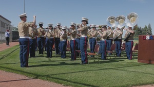 The Quantico Marine Band performs a Flag Day concert for American Legion Post 38