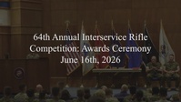 65th Annual Interservice Rifle Competition: Award Ceremony