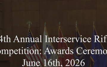 65th Annual Interservice Rifle Competition: Award Ceremony