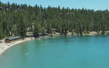 Aerial views of Meeks Bay