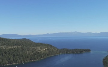 Aerial views of Emerald Bay