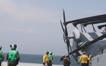 26th Marine Expeditionary Unit’s Type Commander’s Amphibious Training | HMH-461 conducts carrier qualifications aboard the USS Arlington