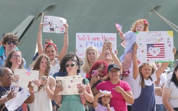 USS Mitscher (DDG 57) returns to Naval Station Norfolk