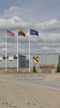 1st Cavalry Division Soldiers lead the Lithuanian Riflemen’s Union through combat training