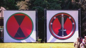 7th Infantry Division (Multi-Domain Command - Pacific) Redesignation ceremony and deactivation ceremony