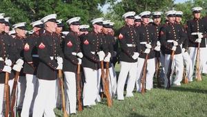 B-Roll: Sergeant Major of the Marine Corps hosts the Marine Barracks Washington noncommissioned officer Sunset Parade