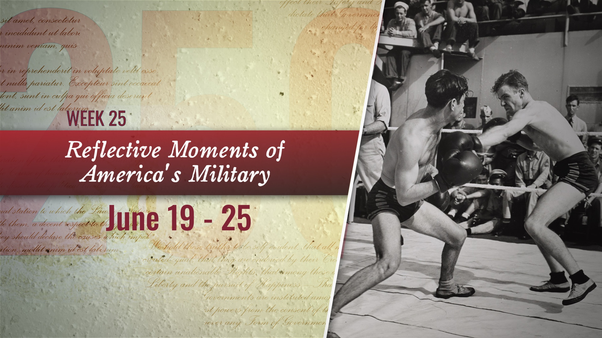 Video covering week 25 for the War Department’s Reflective Moments of America’s Military series, highlighting significant moments in America’s 250-year military history. (DOW video by Air Force Staff Sergeant Jonathan Anderson)