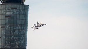F-22 Demonstration Team performs for 2026 Dayton Airshow