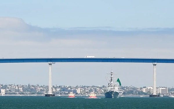 USS Fitzgerald Returns to San Diego