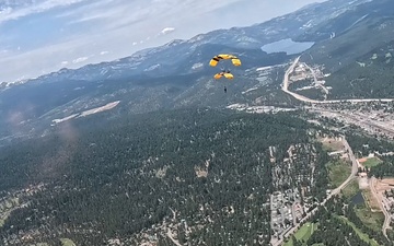 The U.S. Army Parachute Team jumps for Truckee Tahoe Airshow