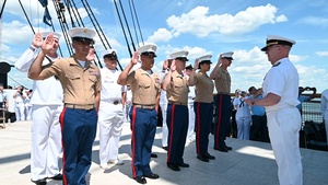 B-Roll of CNO Adm. Daryl Caudle aboard USS Constitution