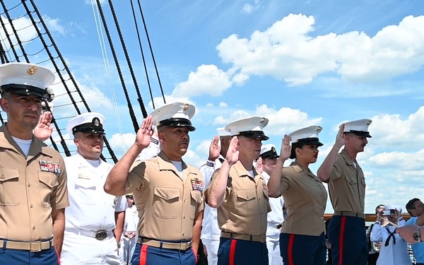 B-Roll of CNO Adm. Daryl Caudle aboard USS Constitution