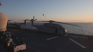 26th Marine Expeditionary Unit’s Type Commander’s Amphibious Training | HMH-461 and VMM-261conduct carrier qualifications aboard the USS Kearsarge