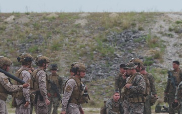 Fleet Exercise 250 | Marines with 1st Bn, 2nd Marines conduct Bilateral Mortar Range with Spanish marines
