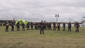 2nd Marine Aircraft Wing Band performs during Fleet Week Norfolk