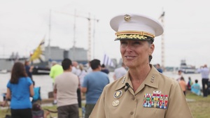 Lt. Gen. Roberta Bobbi Shea talks about Fleet Week Norfolk
