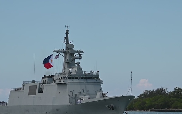 Philippine Navy frigate BRP Miguel Malvar (FFG-6) Arrives to Pearl Harbor for RIMPAC 2026