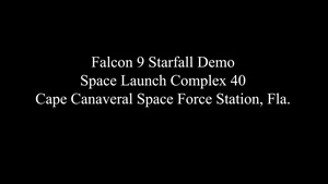 Starfall Demo Launches from Cape Canaveral Space Force Station