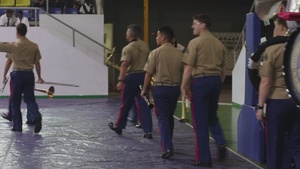Marine Forces Reserve Band performance in Colon