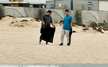 Guardians and Airmen of LAAFB volunteer for El Segundo beach clean-up
