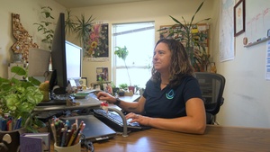 NRCS Employee at Computer