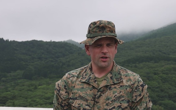 HIJUDAI MANEUVER AREA, OITA, JAPAN – U.S. Marine Corps Capt. Hudson Conducts an Interview During Resolute Dragon 26