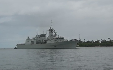 Royal Canadian Navy HMCS Regina (FFH 334) Arrives at Pearl Harbor-Hickam for RIMPAC 2026